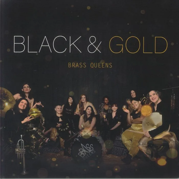 Front cover — BRASS QUEENS — Black & Gold