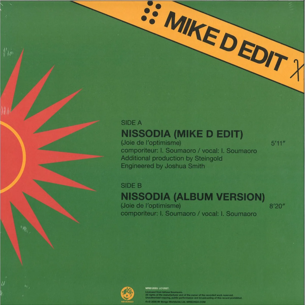 Back cover — Idrissa Soumaoro Et L´eclipse De — NISSODIA MIKE D EDIT
