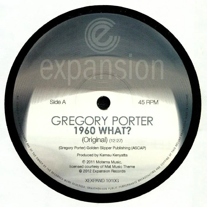 Лицевая сторона обложки — Gregory PORTER — 1960 What? (reissue)