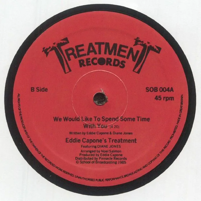 Обратная сторона обложки — EDDIE CAPONE'S TREATMENT — I Won't Give You Up