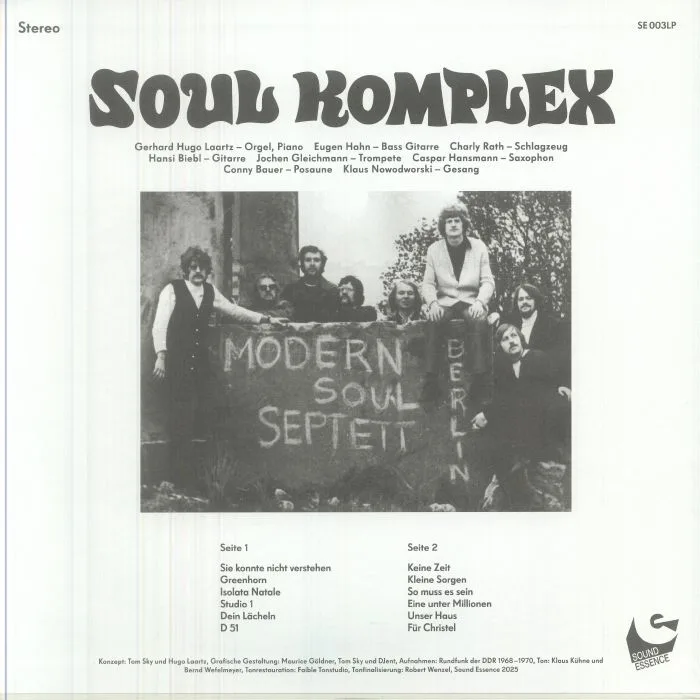 Back cover — MODERN SOUL SEPTETT — Soul Komplex
