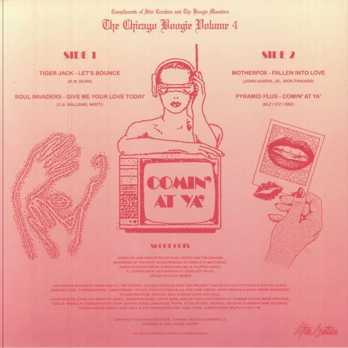 Обратная сторона обложки — TIGER JACK / SOUL INVADERS / MOTHERFOX / PYRAMID PLUS — The Chicago Boogie Volume 4: Comin' At Ya'