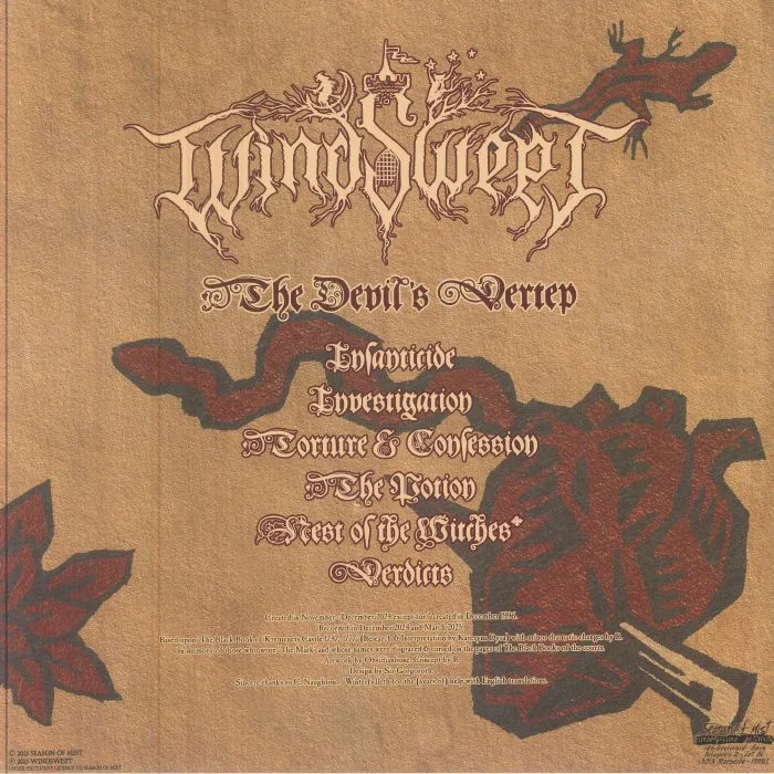 Back cover — WINDSWEPT — The Devil's Vertep