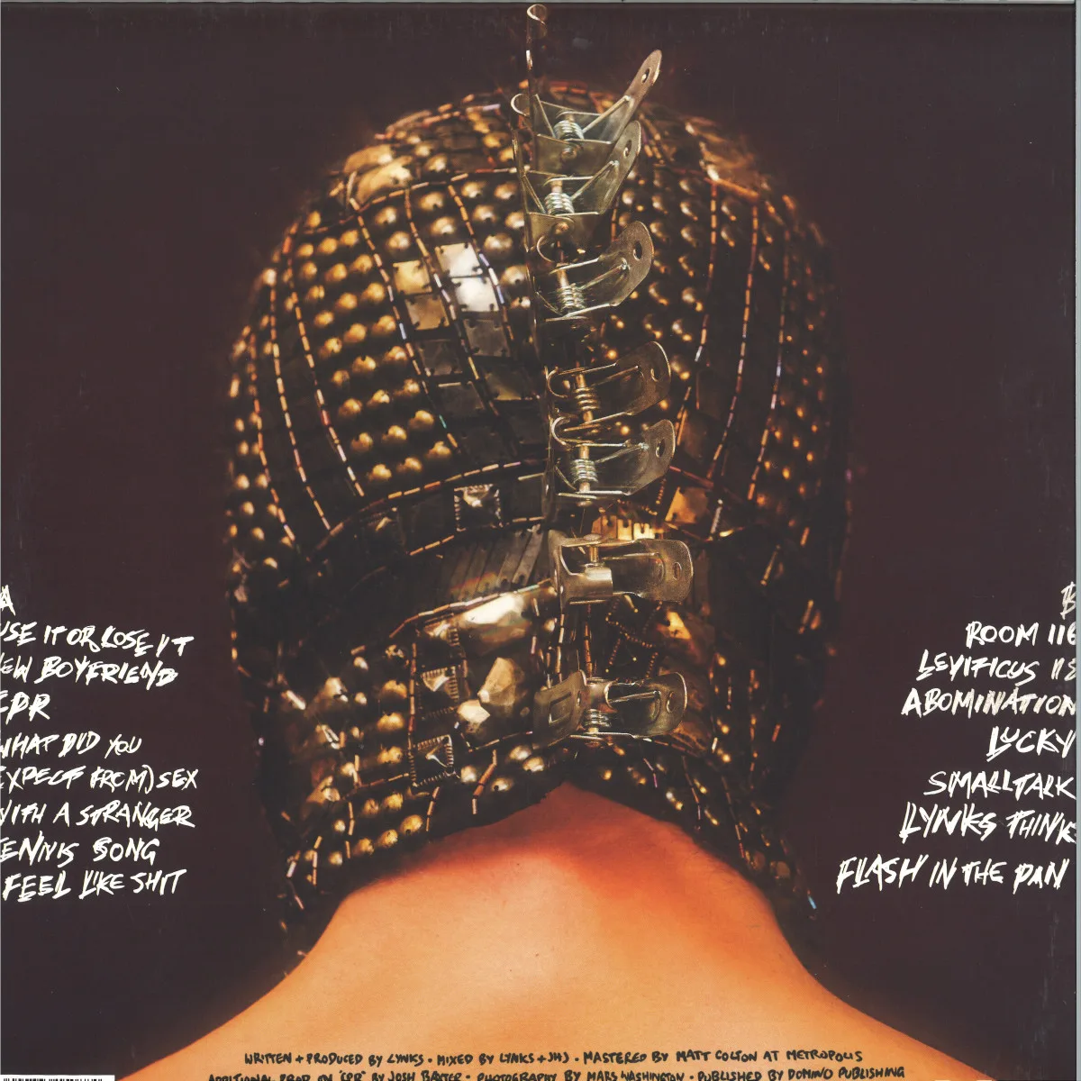 Back cover — Lynks — Abomination LP