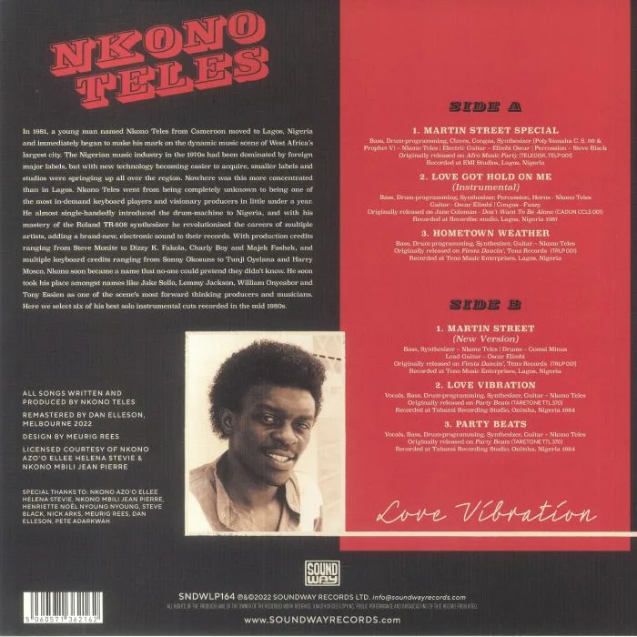 Back cover — NKONO TELES — Love Vibration