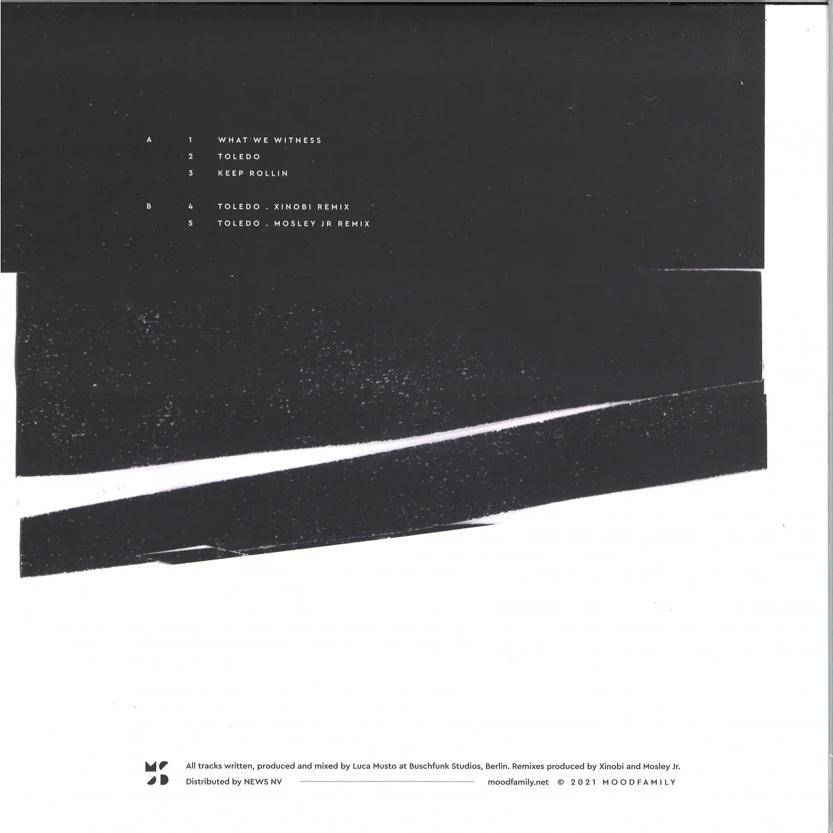Back cover — Luca Musto — TOLEDO EP