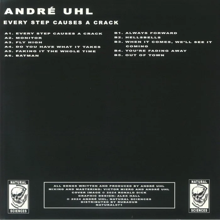 Back cover — Andre UHL — Every Step Causes A Crack