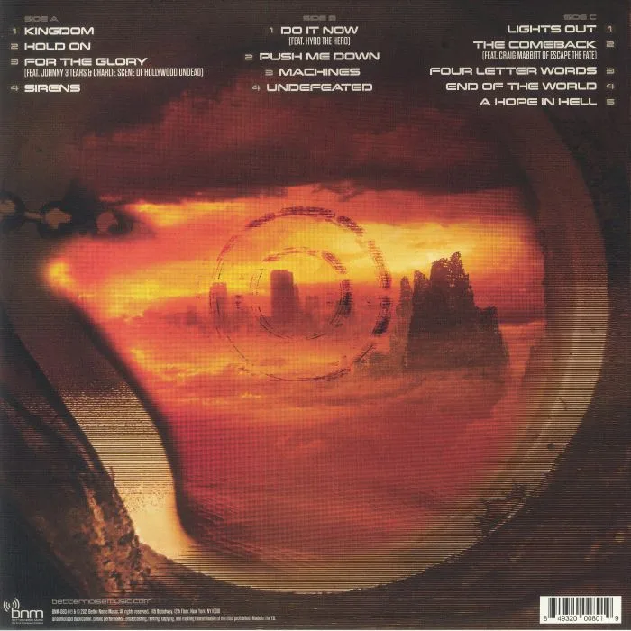 Обратная сторона обложки — ALL GOOD THINGS — A Hope In Hell