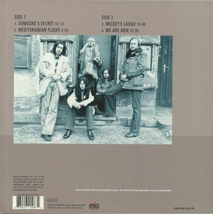 Обратная сторона обложки — AGITATION FREE — Fragments (reissue)