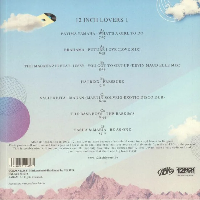 Back cover — VARIOUS — 12 Inch Lovers 1