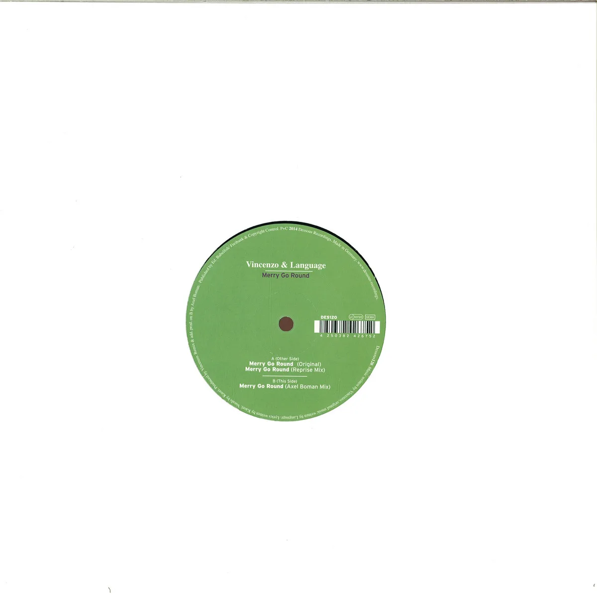 Back cover — Vincenzo&Language — Merry Go Round,