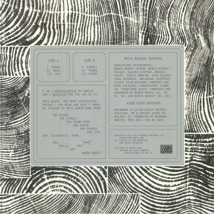 Back cover — Marco BOSCO / ALTER DISCO — Metal Madeira II