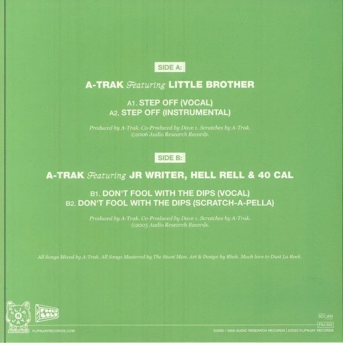 Обратная сторона обложки — A TRAK — Step Off