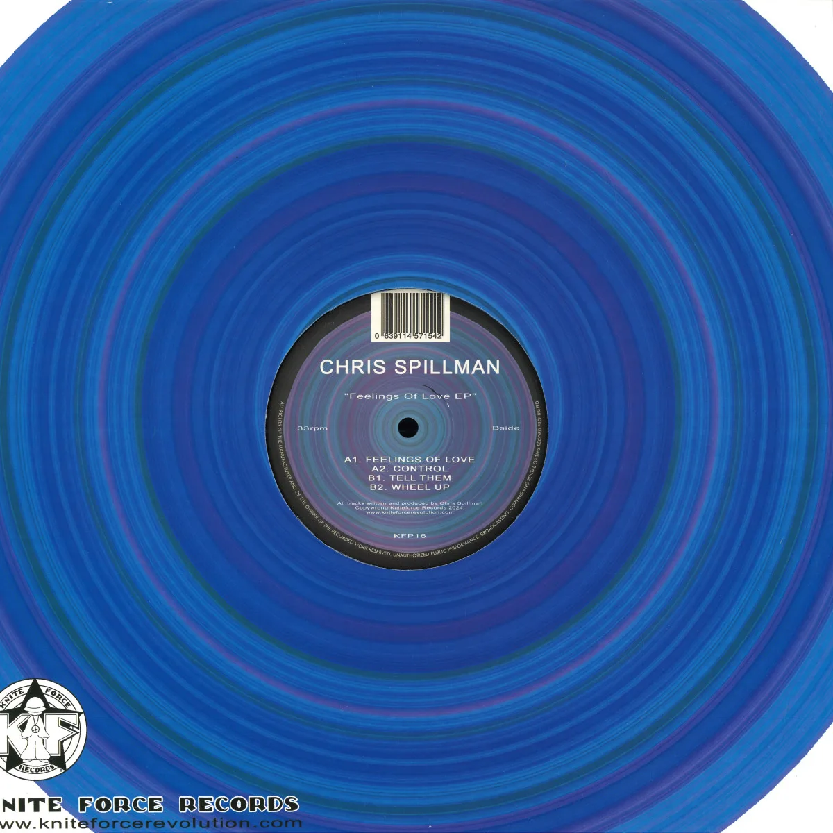 Обратная сторона обложки — Chris Spillman — Feelings Of Love EP