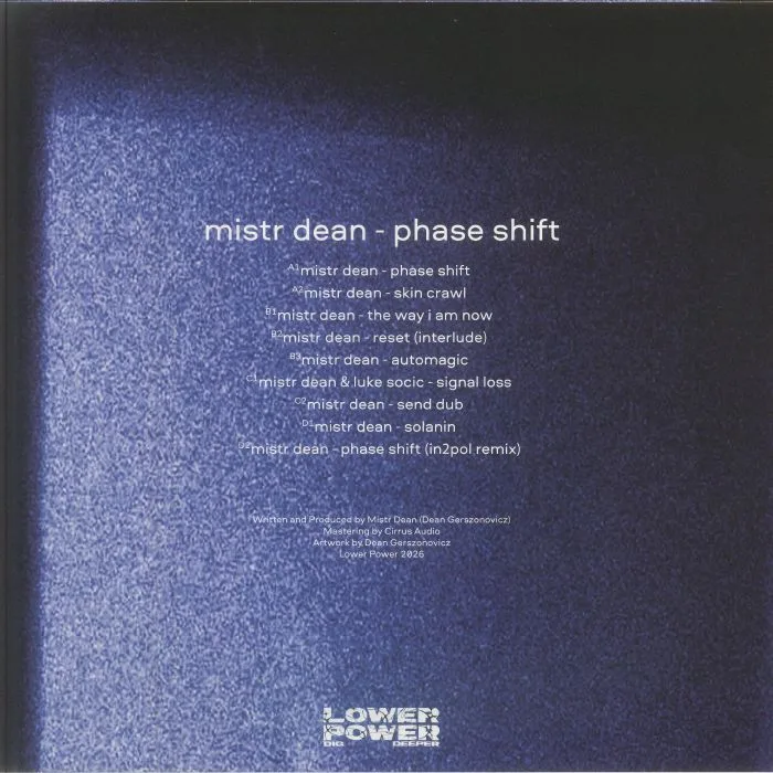 Back cover — MISTR DEAN — Phase Shift