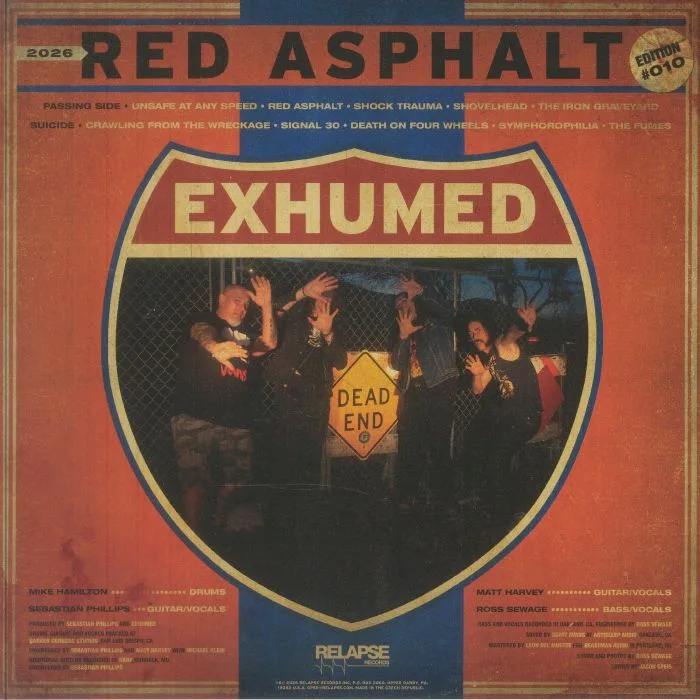 Back cover — EXHUMED — Red Asphalt