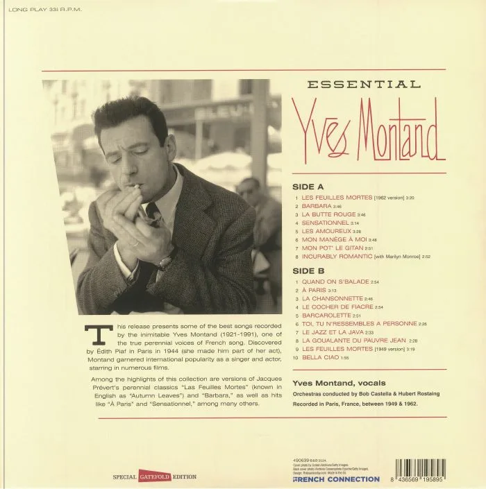 Обратная сторона обложки — Yves MONTAND — Essential