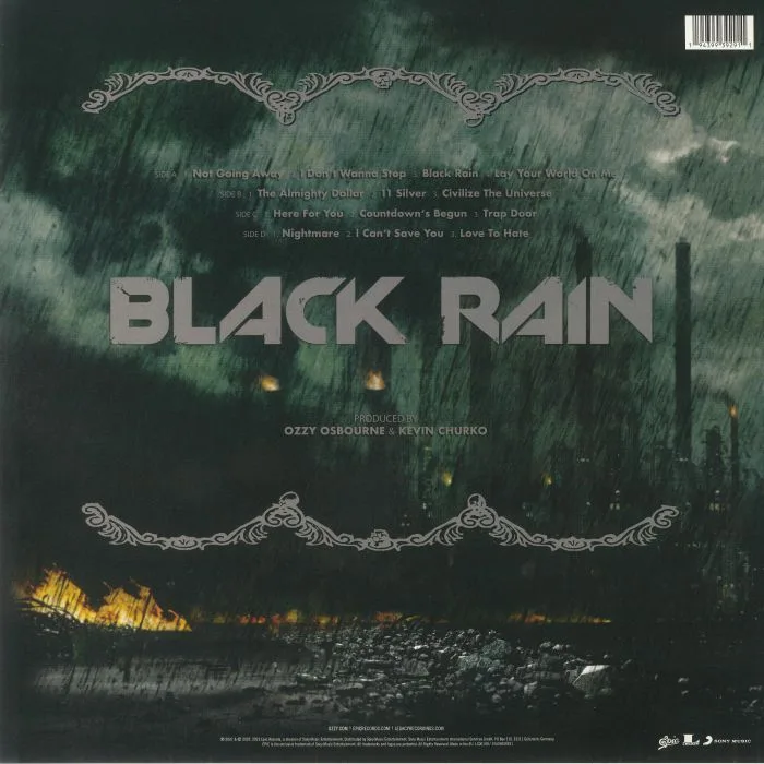 Обратная сторона обложки — Ozzy OSBOURNE — Black Rain (15th Anniversary Edition)