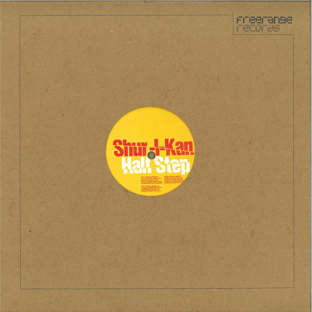 Лицевая сторона обложки — Shur-I-Kan — Half Step