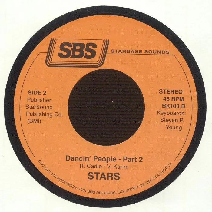Обратная сторона обложки — STARS — Dancin' People