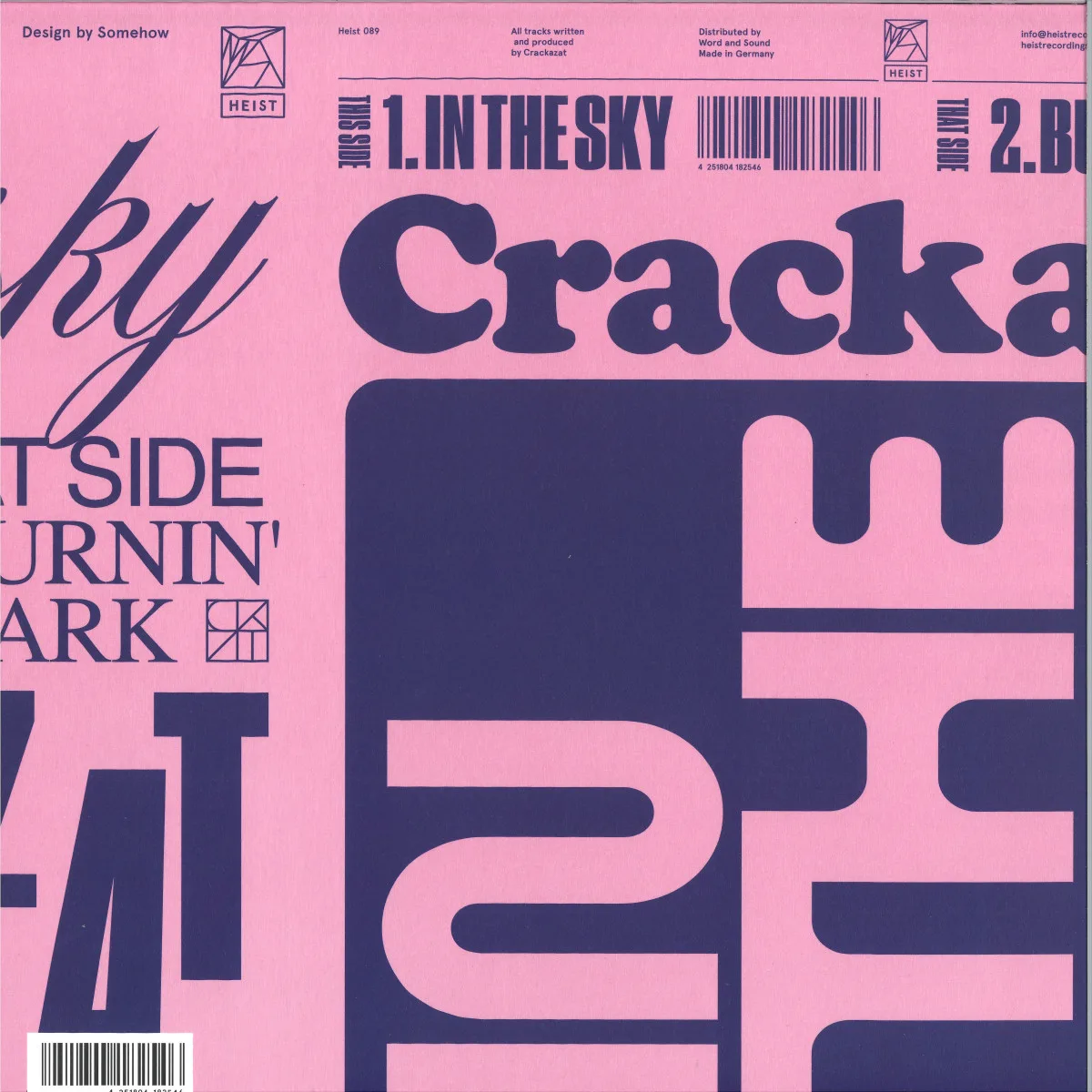 Обратная сторона обложки — Crackazat — In the Sky EP