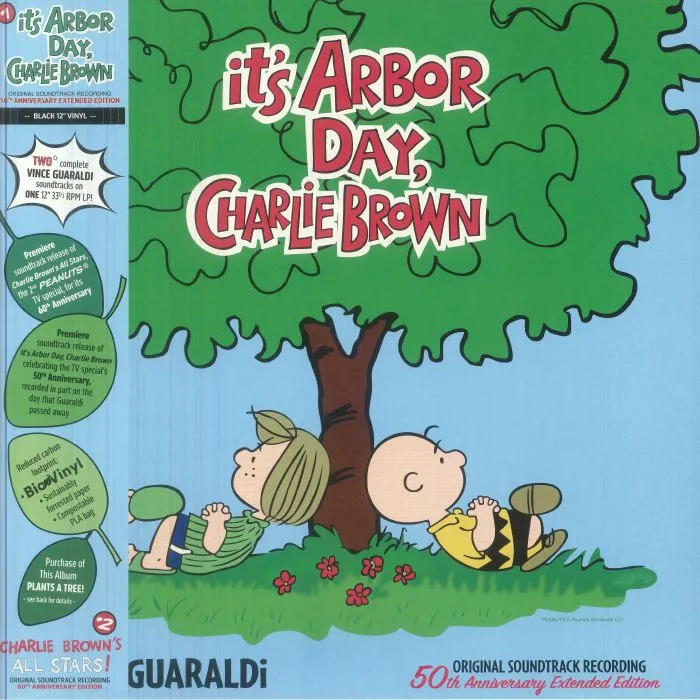 Front cover — Vince GUARALDI — It's Arbor Day Charlie Brown (Soundtrack) (50th Anniversary Extended Edition)