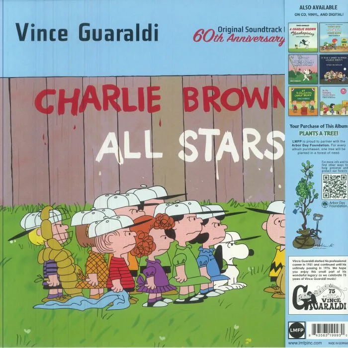 Back cover — Vince GUARALDI — It's Arbor Day Charlie Brown (Soundtrack) (50th Anniversary Extended Edition)