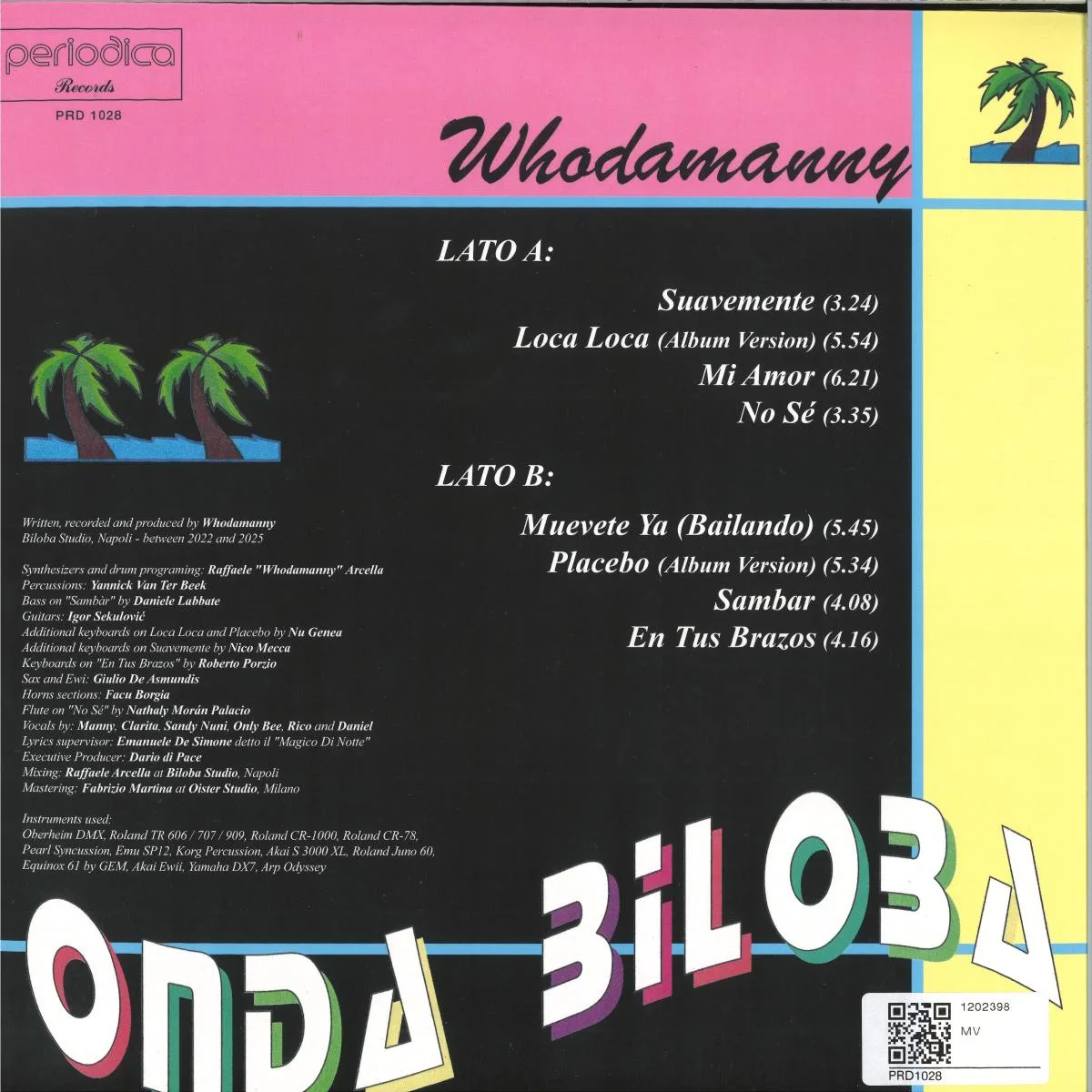Обратная сторона обложки — Whodamanny — Onda Biloba