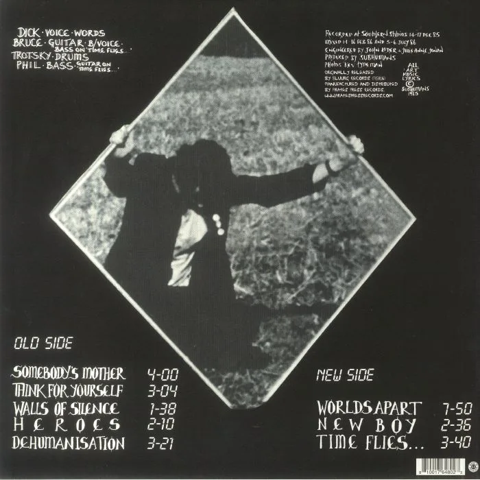 Back cover — SUBHUMANS — 29:29 Split Vision (reissue)