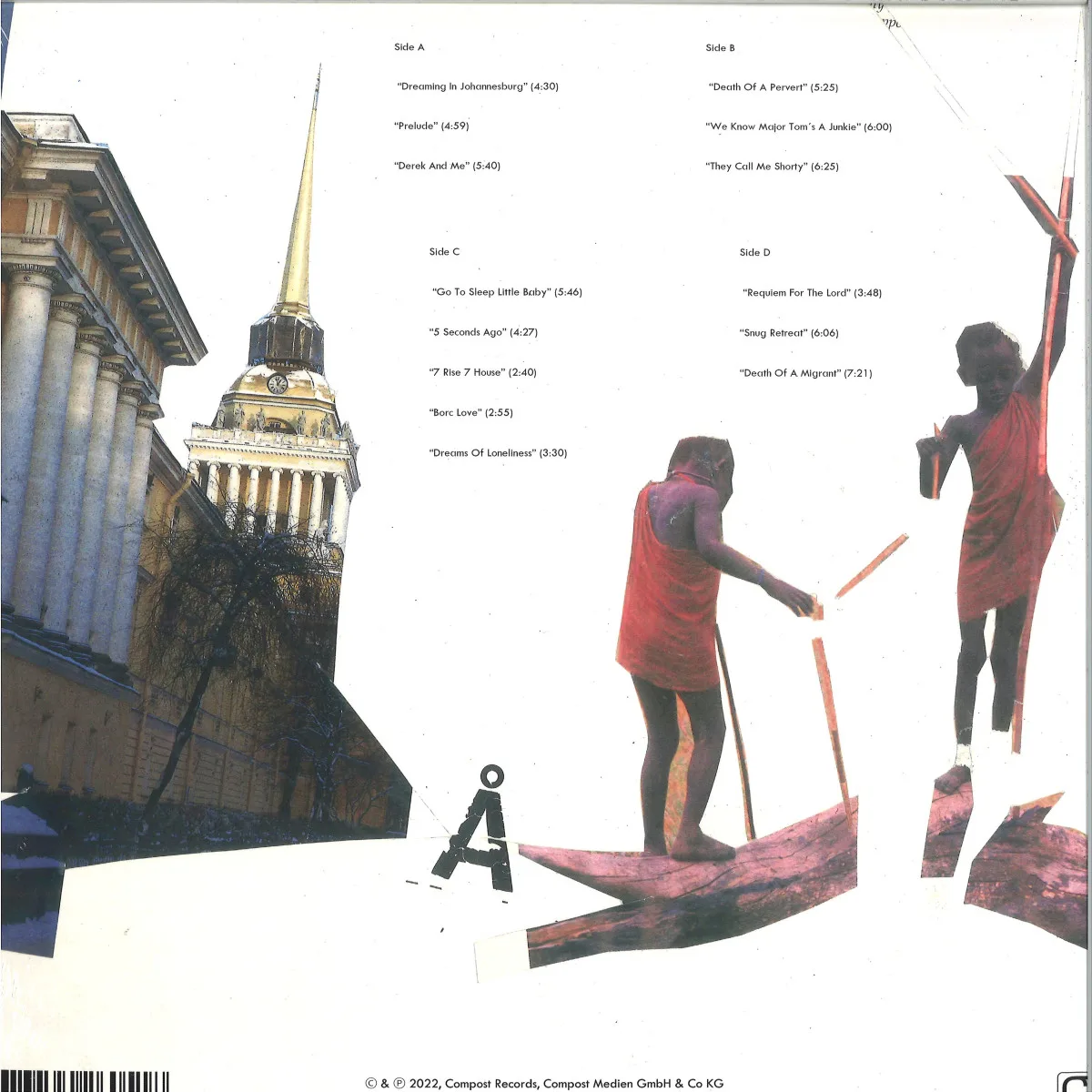 Back cover — Felix Laband — The Soft White Hand LP (2x12")