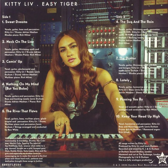 Обратная сторона обложки — KITTY LIV — Easy Tiger