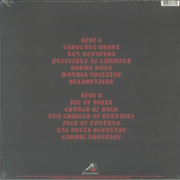 Back cover — MANTAR — Post Apocalyptic Depression