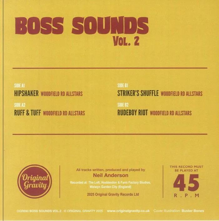 Back cover — WOODFIELD RD ALLSTARS — Boss Sounds Vol 2