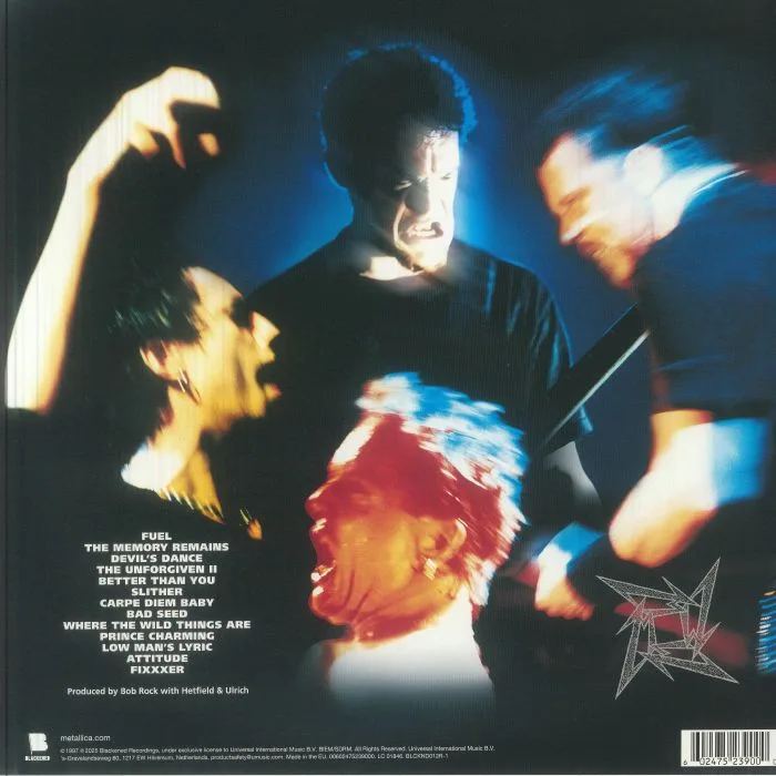 Back cover — METALLICA — ReLoad (remastered)