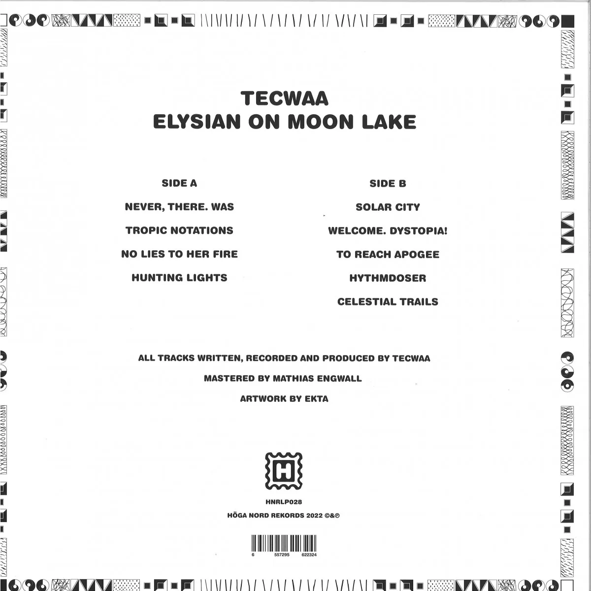 Обратная сторона обложки — Tecwaa — Elysian On Moon Lake LP