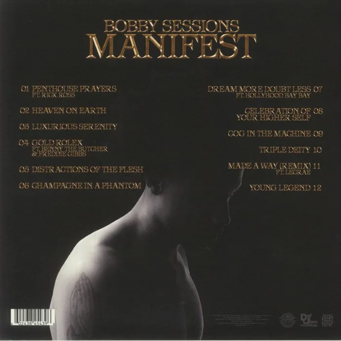 Back cover — BOBBY SESSIONS — Manifest