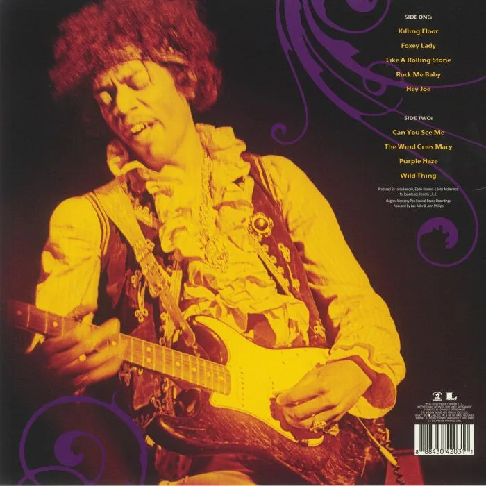 Обратная сторона обложки — The JIMI HENDRIX EXPERIENCE — Live At Monterey (Record Store Day 2014)