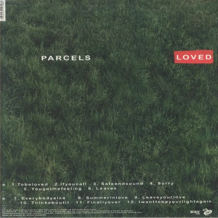 Back cover — PARCELS — Loved
