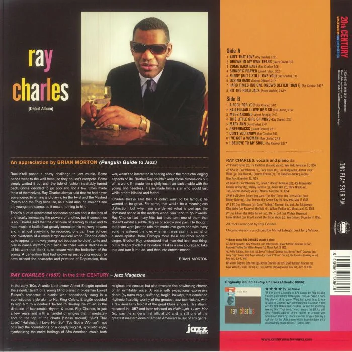 Обратная сторона обложки — Ray CHARLES — Debut Album