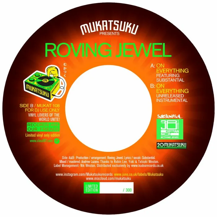 MUKATSUKU presents ROVING JEWEL — On Everything Featuring Substantial (Nujabes)