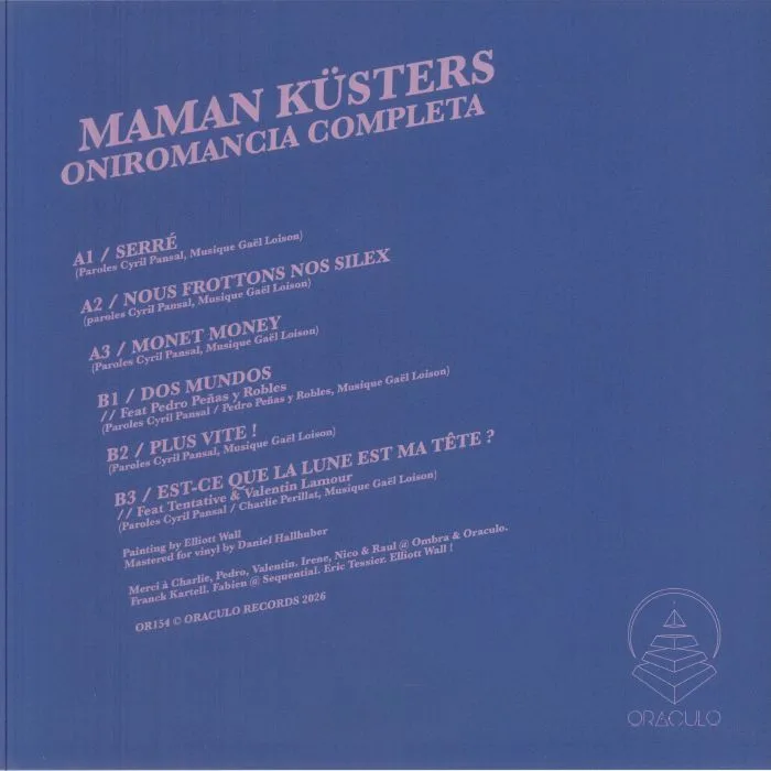 Обратная сторона обложки — MAMAN KUSTERS — Oniromancia Completa EP