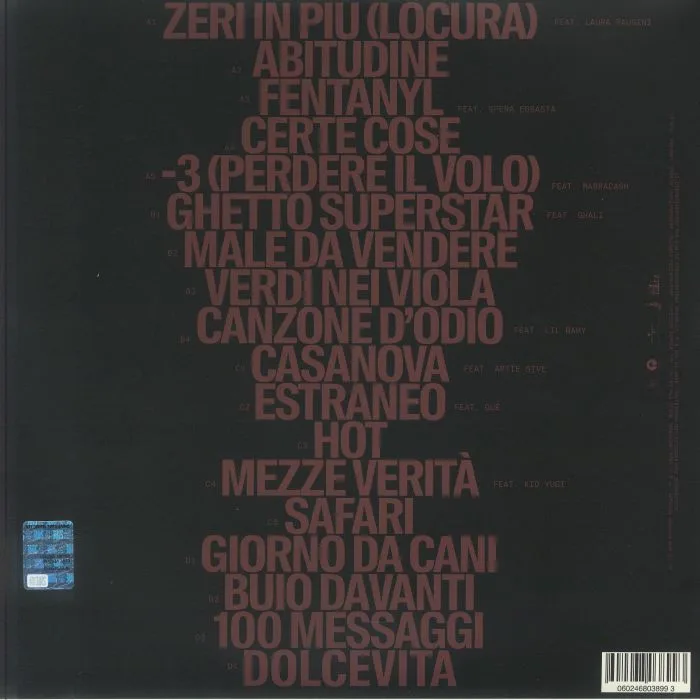 Back cover — LAZZA — Locura