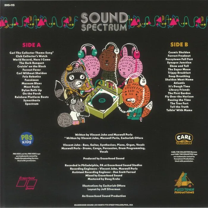 Обратная сторона обложки — ERASERHOOD SOUND — Sound Spectrum: A Collection Of Themes From Carl The Collector (Soundtrack)