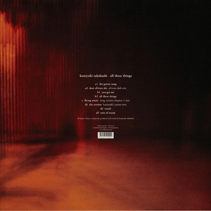 Back cover — Kuniyuki TAKAHASHI — All These Things