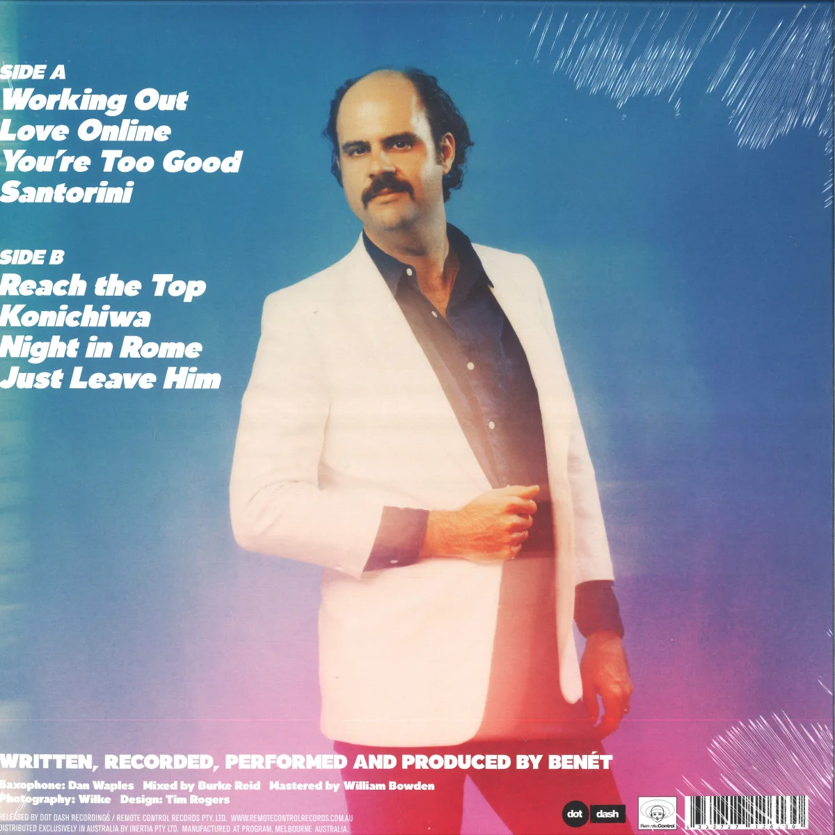 Back cover — Donny Benét — THE DON LP