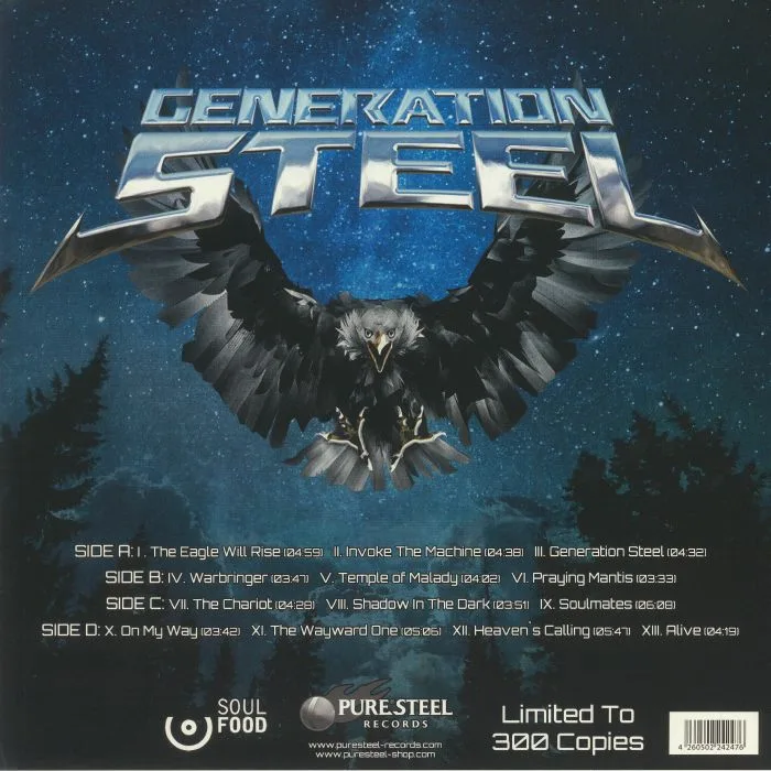 Обратная сторона обложки — GENERATION STEEL — The Eagle Will Rise