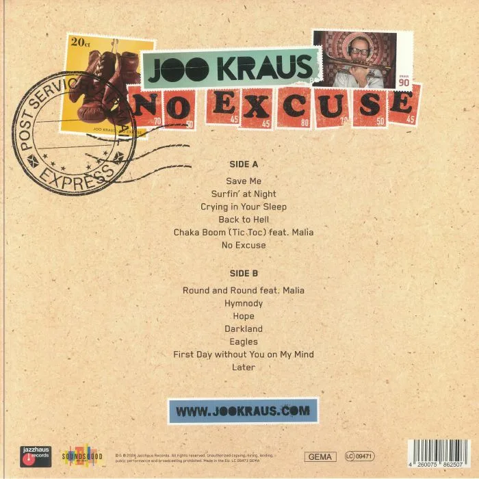 Обратная сторона обложки — Joo KRAUS — No Excuse