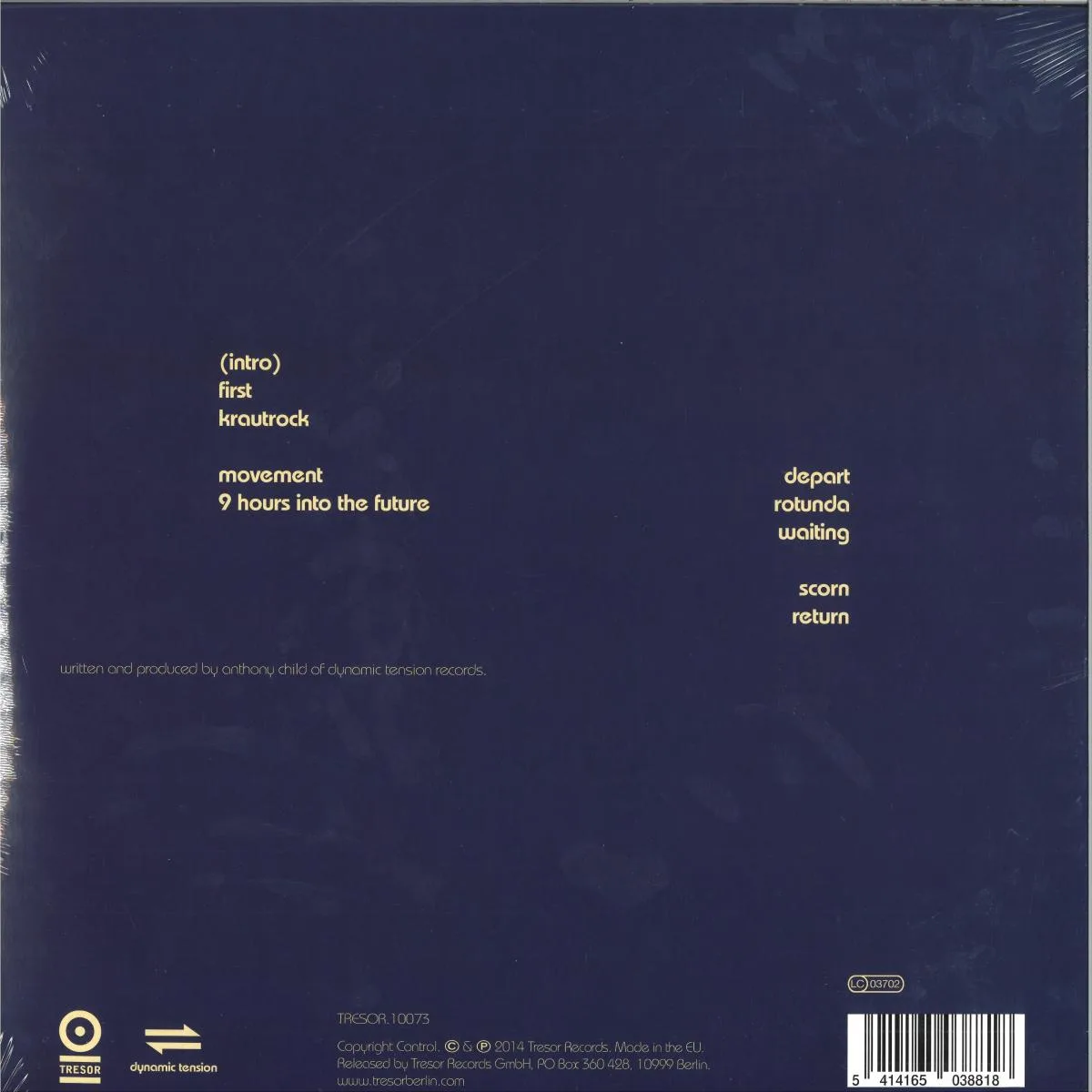 Back cover — Surgeon — Basictonalvocabulary LP 2x12"