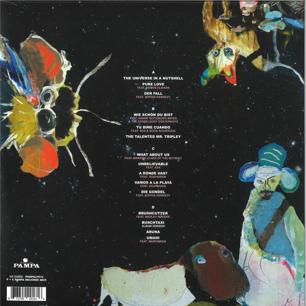 Back cover — Dj Koze — Music Can Hear Us LP 2x12"