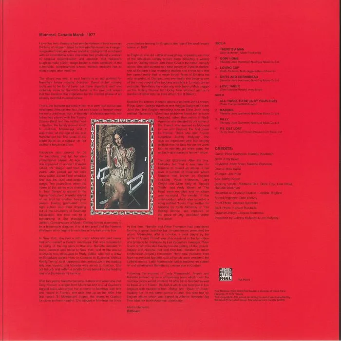 Обратная сторона обложки — Nanette WORKMAN — Grits & Cornbread (reissue) (Record Store Day Black Friday RSD 2024)
